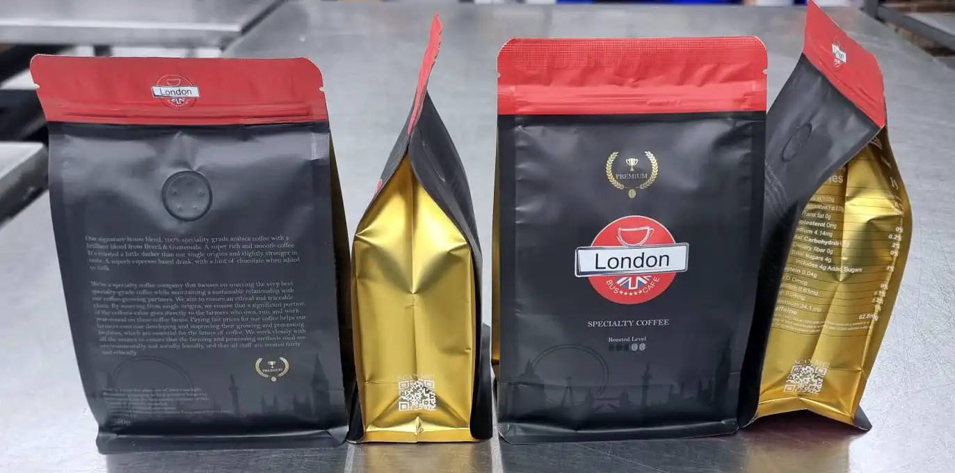 Bags of London Bus Cafe coffee