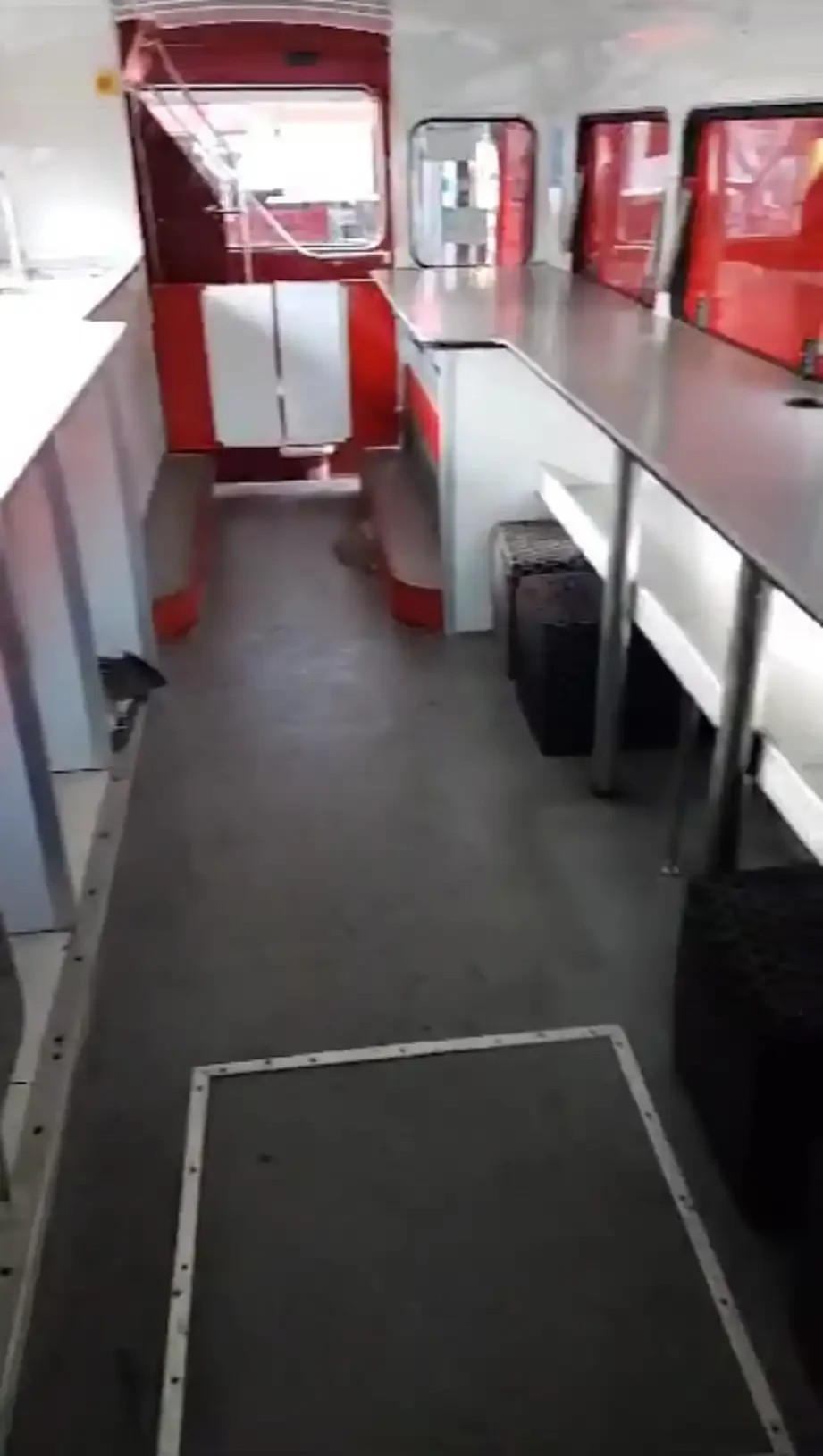 The lower deck