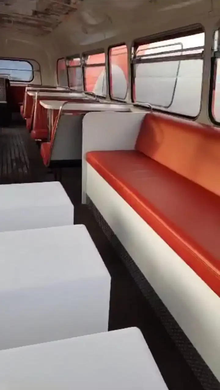 The upper-deck lounge
